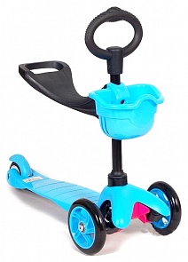 Трёхколесный синий самокат Maxi Scooter SKL-06B (21st scooter, SKL-06B_Blue) 